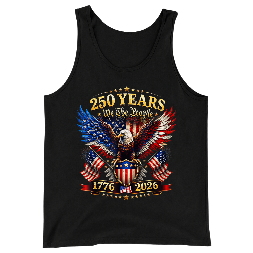 America 250 Years We The People Patriotic Eagle Anniversary - Tank Top