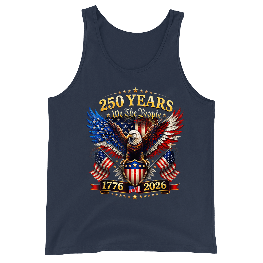 America 250 Years We The People Patriotic Eagle Anniversary - Tank Top