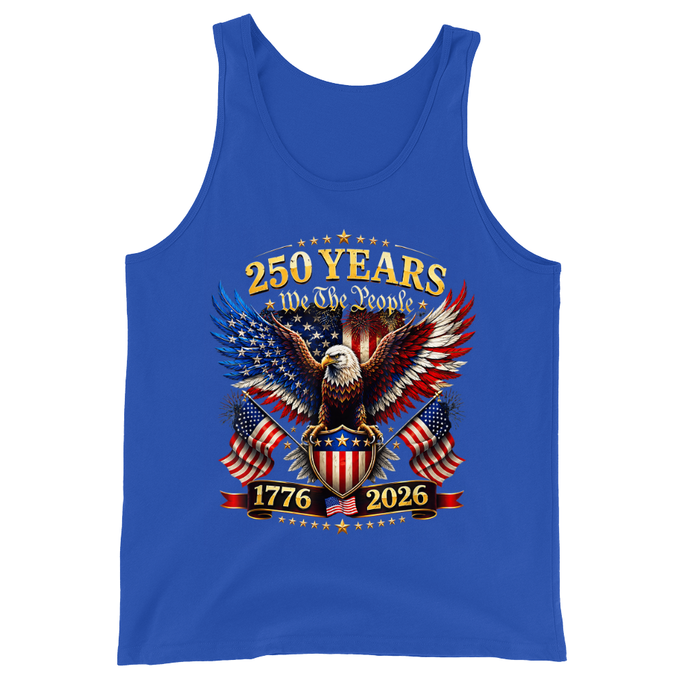 America 250 Years We The People Patriotic Eagle Anniversary - Tank Top