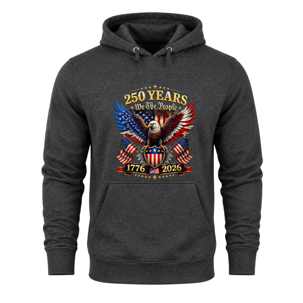 America 250 Years We The People Patriotic Eagle Anniversary - Hoodie