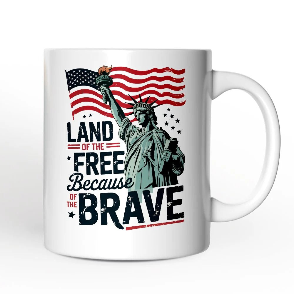 Land Of The Free Liberty Mug Patriotic American