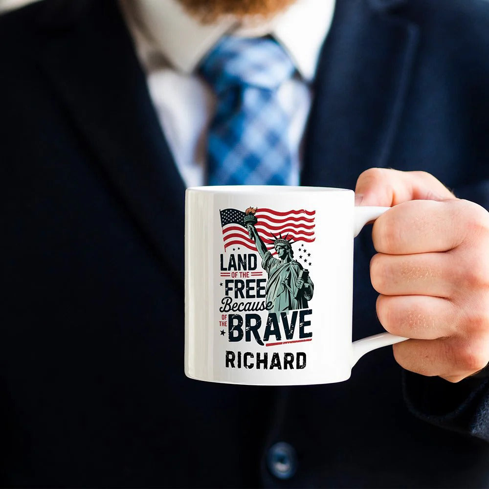 Land Of The Free Liberty Mug Patriotic American