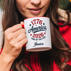 1776 2026 America Mug Land Of The Free Patriotic