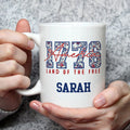 1776 America Mug Land Of The Free Patriotic USA