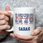 1776 America Mug Land Of The Free Patriotic USA
