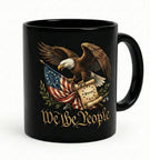 We The People Eagle Mug Patriotic American Flag