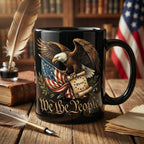 We The People Eagle Mug Patriotic American Flag