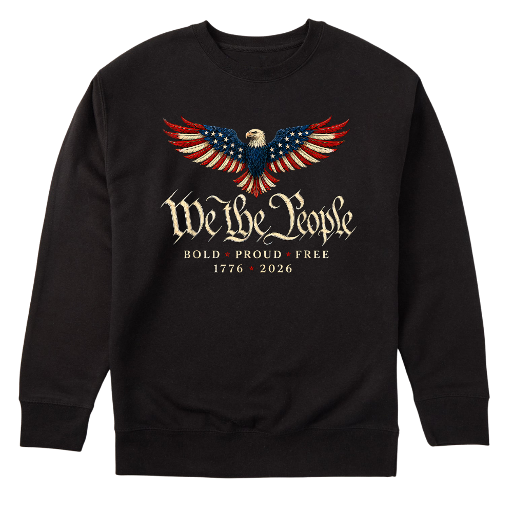 We The People Patriotic Eagle America 250th Anniversary - Sweater