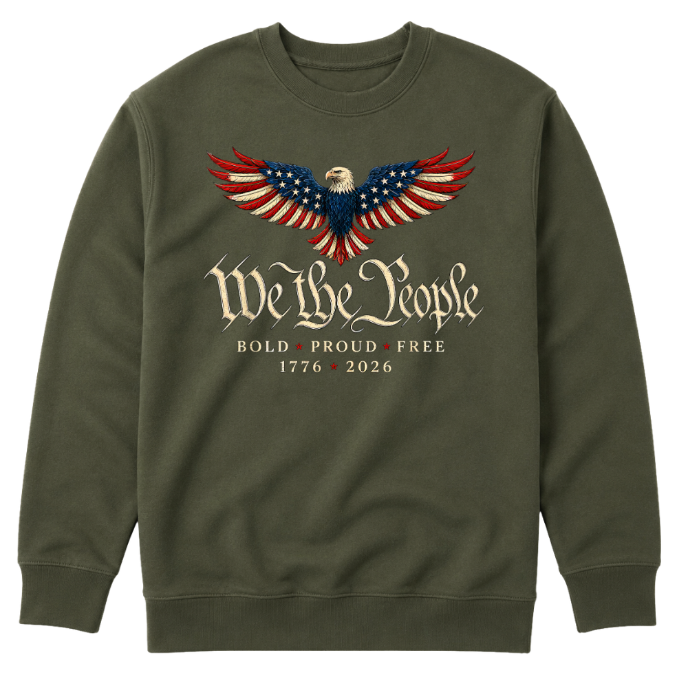 We The People Patriotic Eagle America 250th Anniversary - Sweater