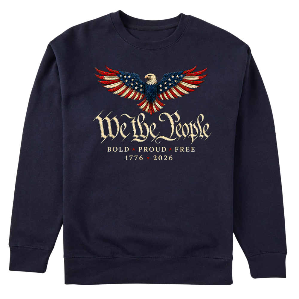 We The People Patriotic Eagle America 250th Anniversary - Sweater