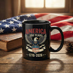 America 250 Years Eagle Mug 1776 2026 Patriotic
