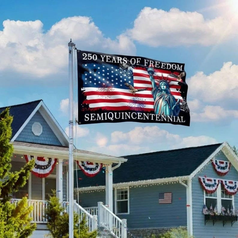 USA 250 Years Of Freedom Flag Semiquincentennial 2026