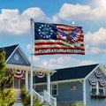 USA 250 Years Of Freedom Eagle Flag 1776 2026 Vintage