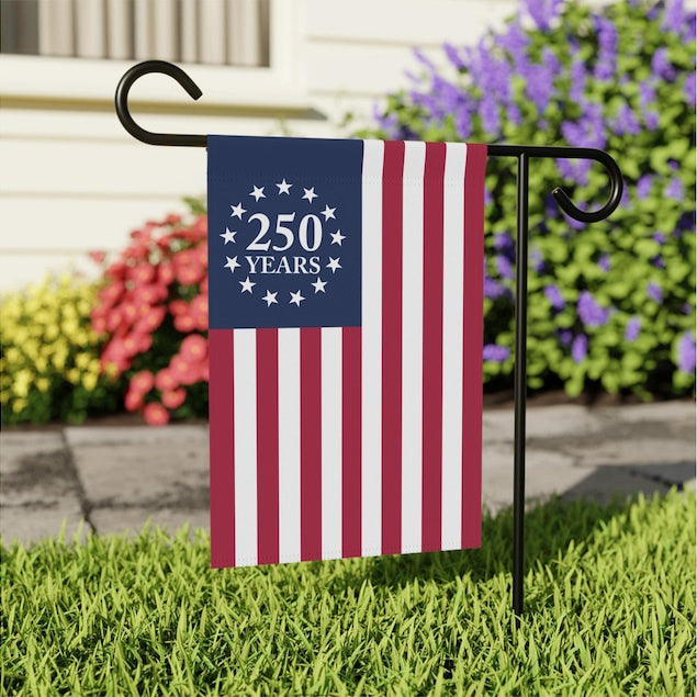 America 250 Years Anniversary Garden Flag Patriotic USA