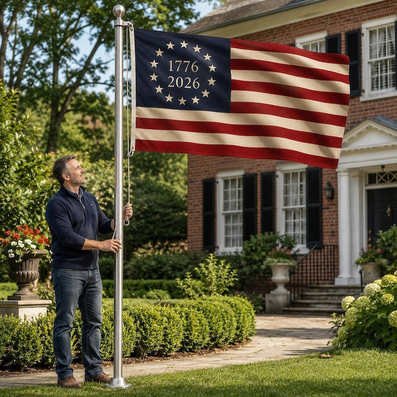 1776 2026 America 250th Anniversary Flag Patriotic USA