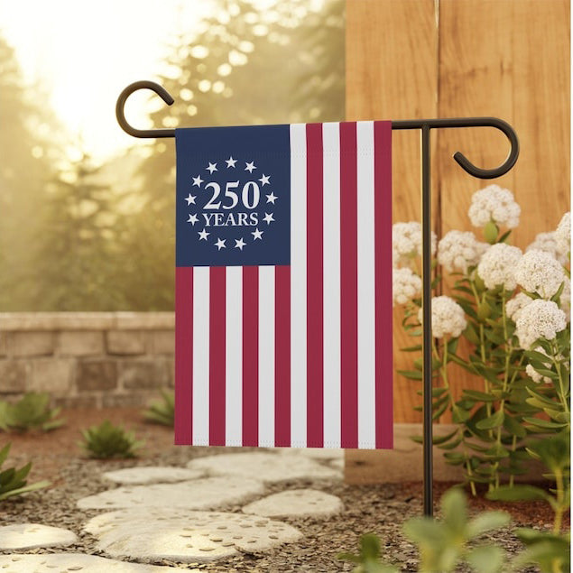 America 250 Years Anniversary Garden Flag Patriotic USA