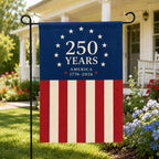America 250 Years Garden Flag 1776 2026 Patriotic USA