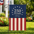 America 250 Years Garden Flag 1776 2026 Patriotic USA