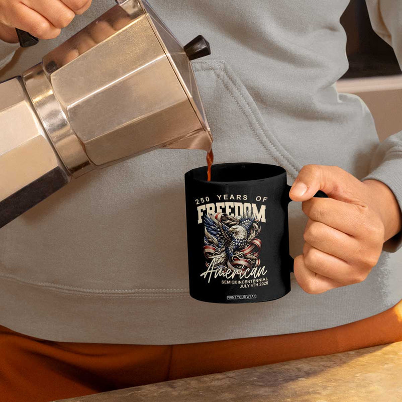 250 Years Of Freedom Eagle Mug America 1776 2026