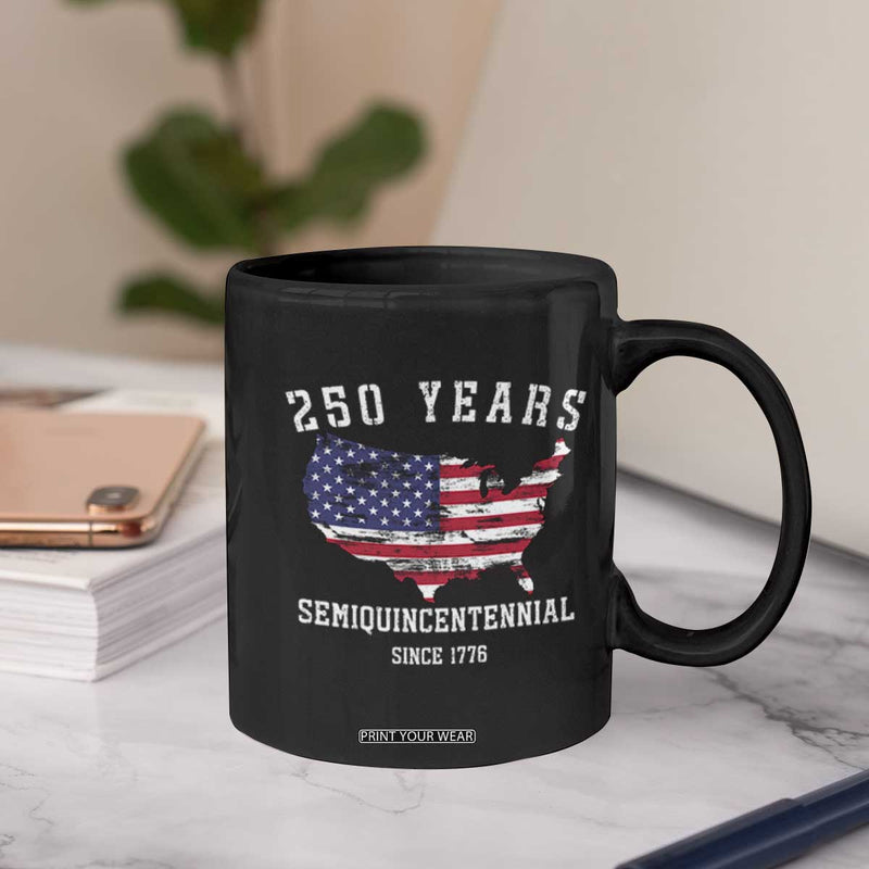 250 Years Semiquincentennial Mug USA Flag Patriotic