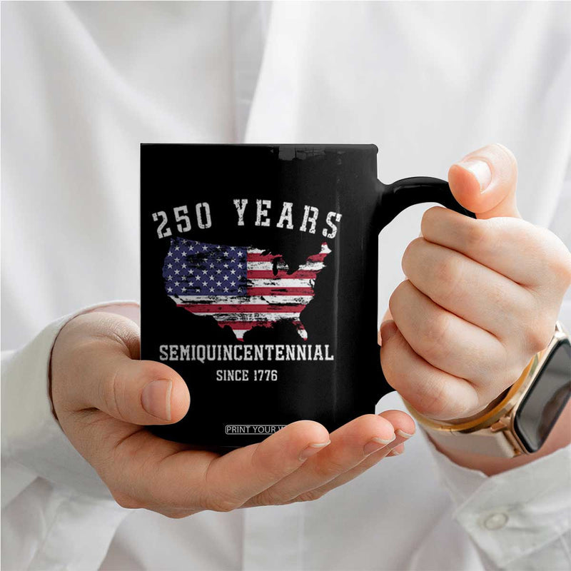 250 Years Semiquincentennial Mug USA Flag Patriotic