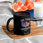 250 Years Semiquincentennial Mug USA Flag Patriotic