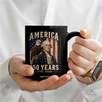 America 250 Years Washington Mug 1776 2026 Patriotic